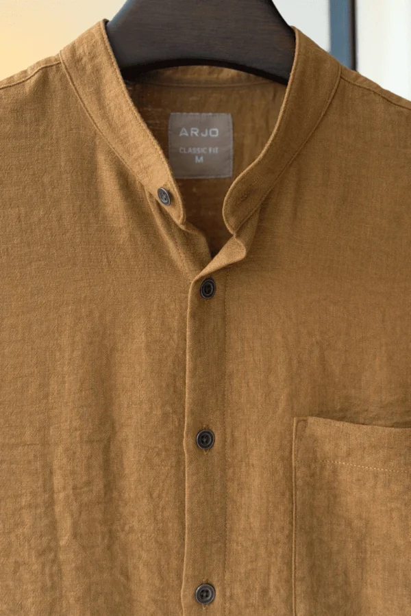 Mustard Yellow Solid Shirt