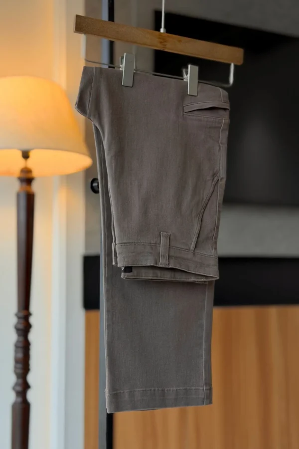 Matte Burgundy Maroon with Side-Welt Pocket Straight Fit Pant