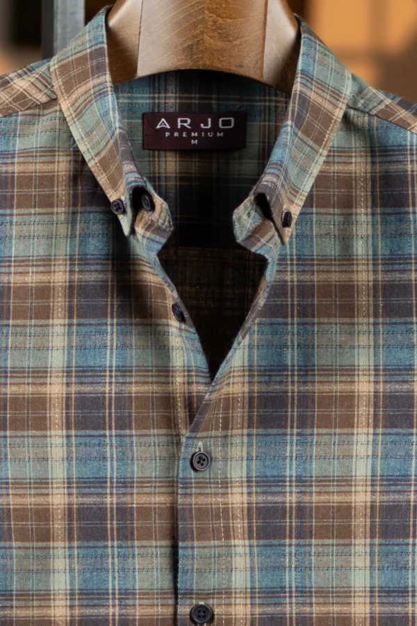 Chocolate & Pink-White Gingham Shirt